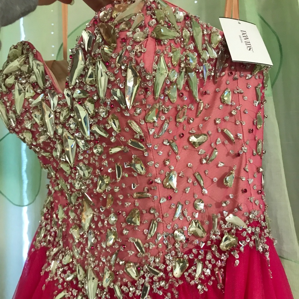 Glamour by Terani Couture Pink Prom Dress - Picture 2 of 8
